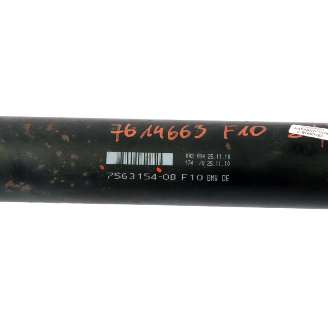 BMW F10 Propshaft Automatic Gearbox Drive Prop Shaft 520d N47N L=1633MM 7563154 - SKU 7614663 - Part number 7614663