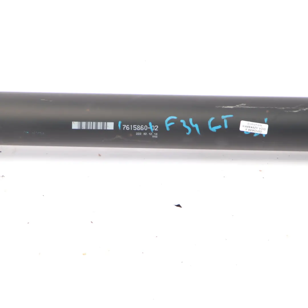 BMW F34 Propshaft Manual Transmission xDrive Prop Shaft 320iX N20 - SKU 7615860 - Part number 7615860