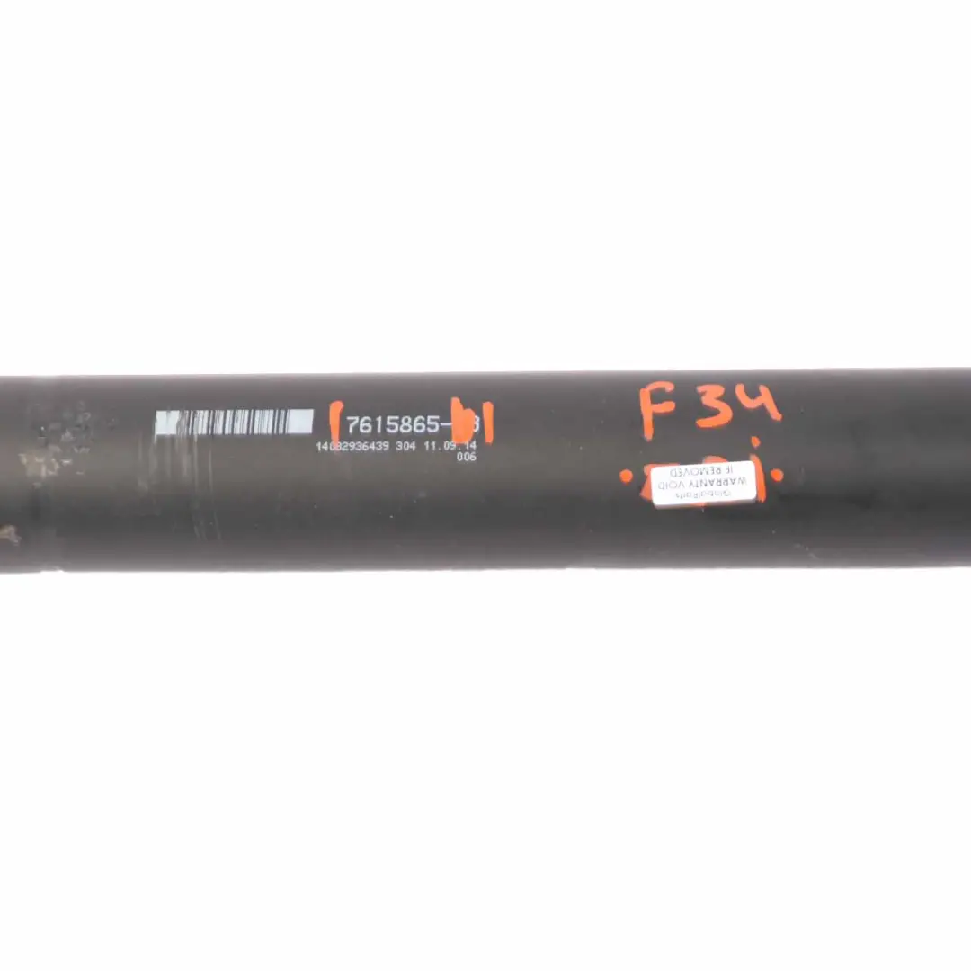 Propshaft Automatic Transmission Drive Prop Shaft 330d N57N to BMW F34 with Part number 7615865 BMW F34 Propshaft Automatic Transmission Drive Prop Shaft 330d N57N - SKU 7615865 - Part number 7615865