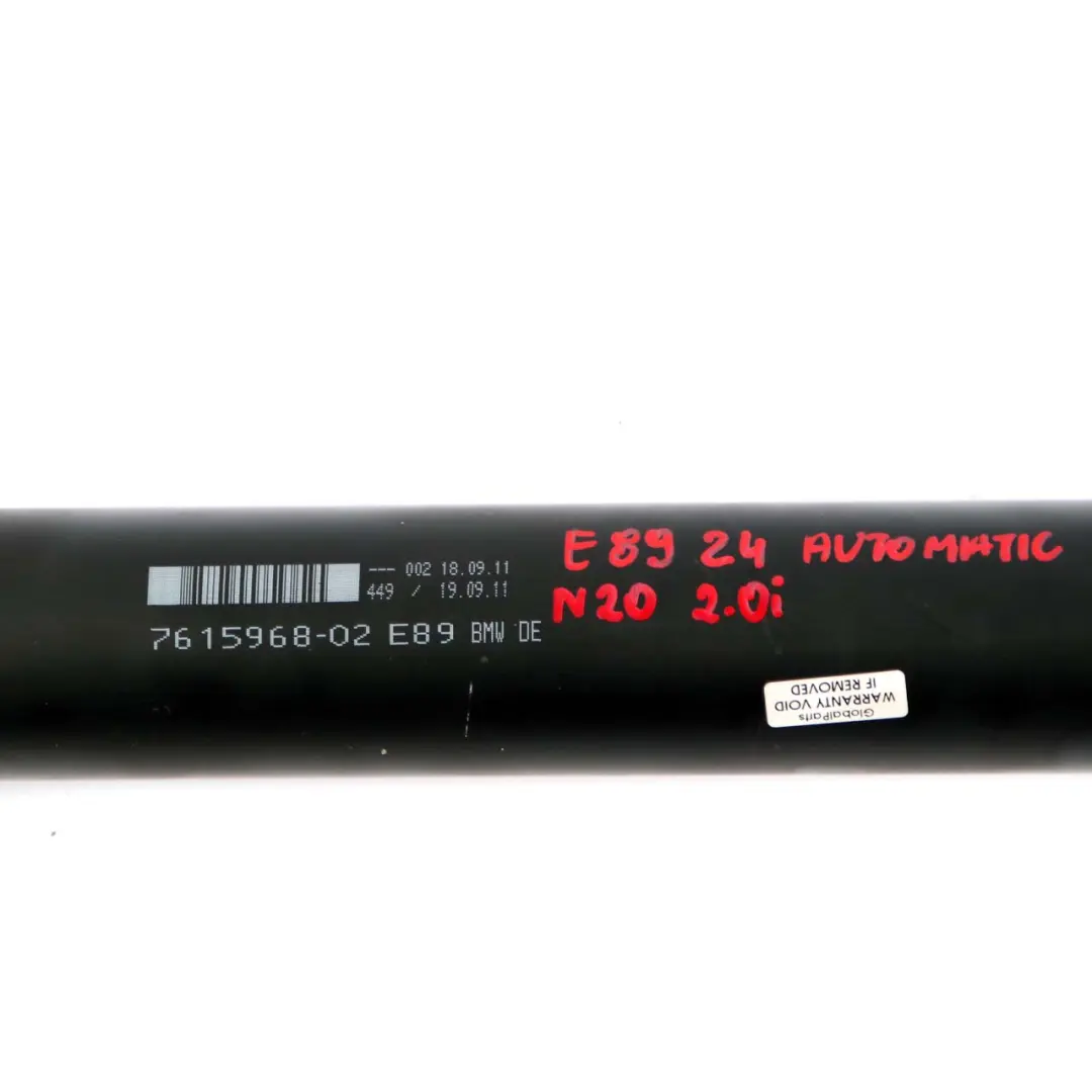 BMW E89 18i 20i 28i N20 Antriebswelle Kardanwelle Automatik - SKU 7615968 - Teilenummer 7615968