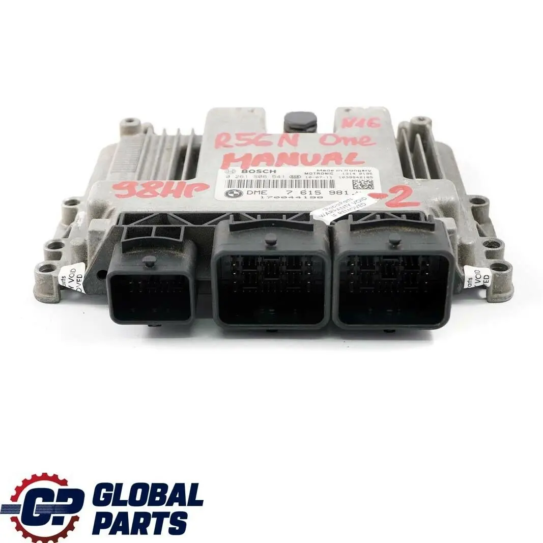 Mini One R55 R56 R57 LCI N16 1.6 Petrol Engine ECU Kit DME + CAS 3 + Key - SKU 7615981-2 - Part number 7615981