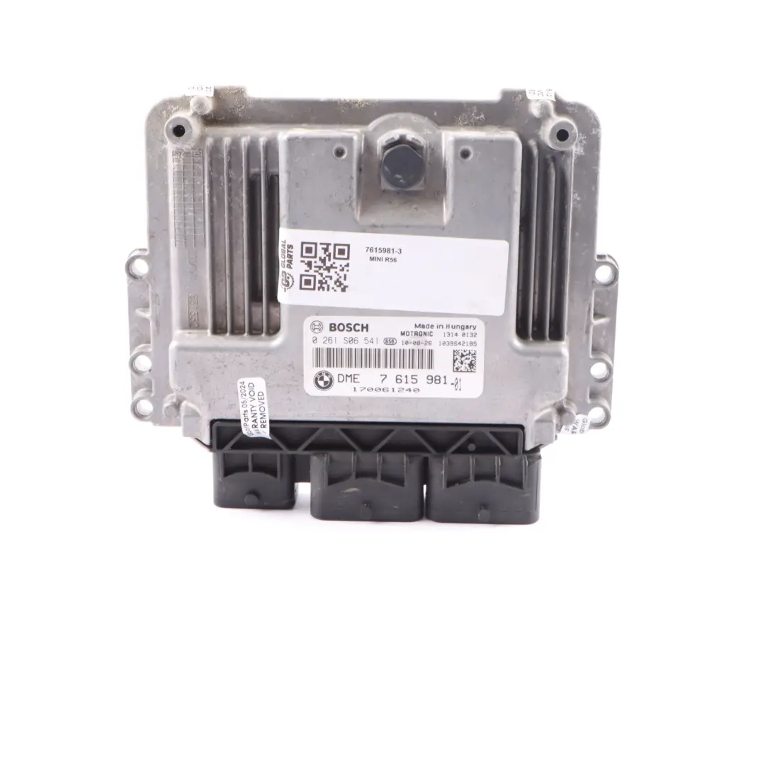 Mini One R55 R56 LCI R60 N16 98HP Engine Control Unit ECU DME Manual - SKU 7615981-3 - Part number 7615981
