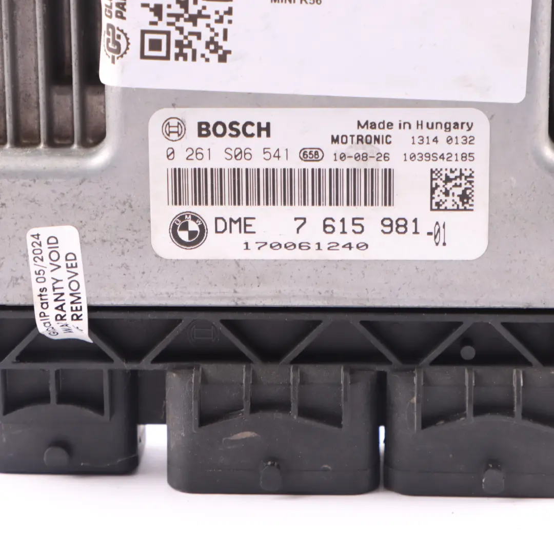 Mini One R55 R56 LCI R60 N16 98HP Engine Control Unit ECU DME Manual - SKU 7615981-3 - Part number 7615981