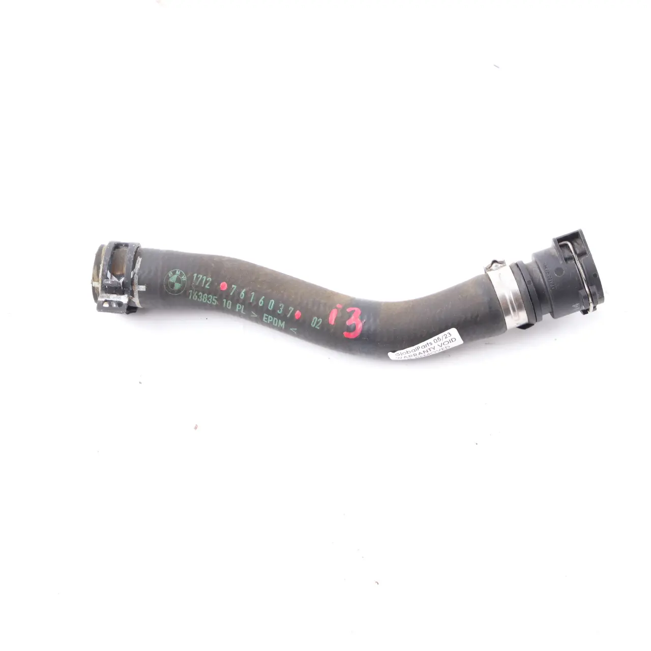 BMW i3 I01 Tuyau de Refroidissement Eau Radiateur 7616037