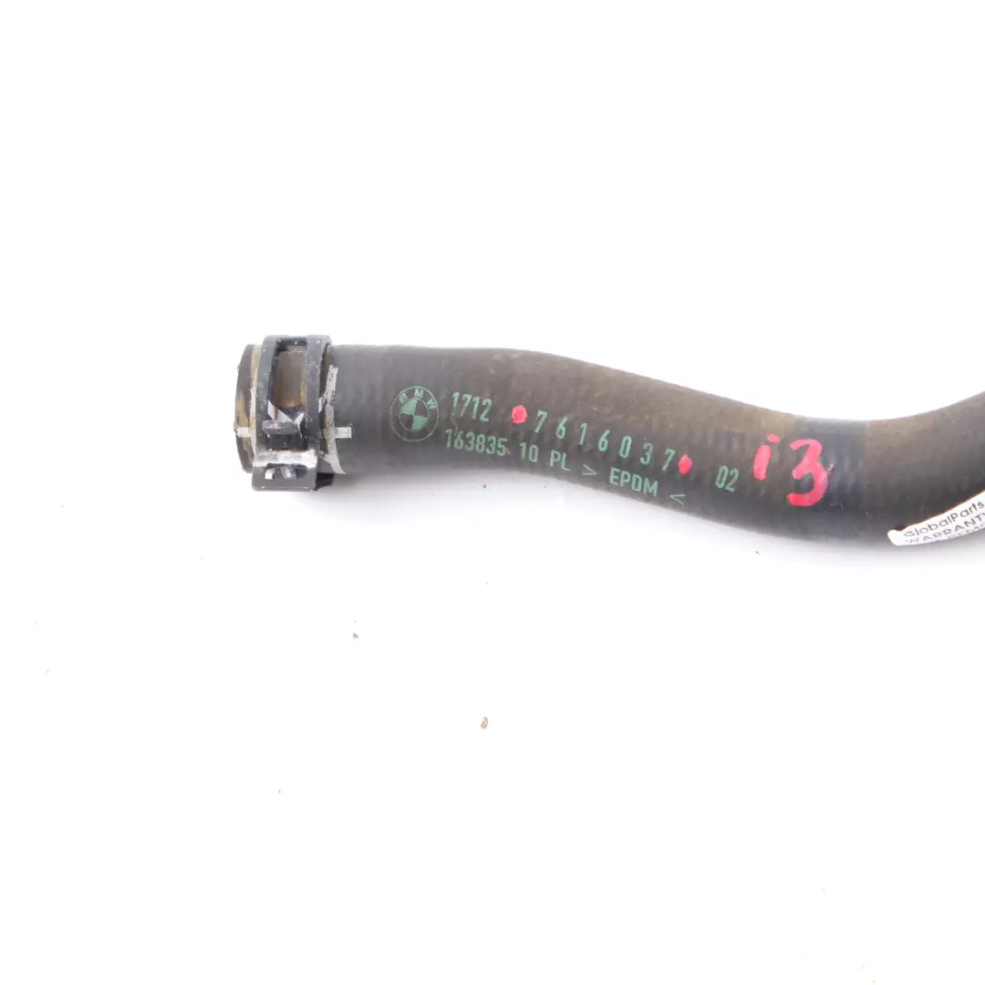 acqua refrigerante tubo di raffreddamento linea radiatore per BMW i3 I01 con numero di parte 7616037 BMW i3 I01 acqua refrigerante tubo di raffreddamento linea radiatore - SKU 7616037 - Numero di parte 7616037