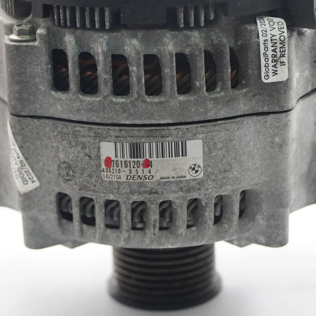  Alternator BMW F20 F21 F30 F31 F36 Petrol N55 Generator 210A - SKU 7616120 - Part number 7616120