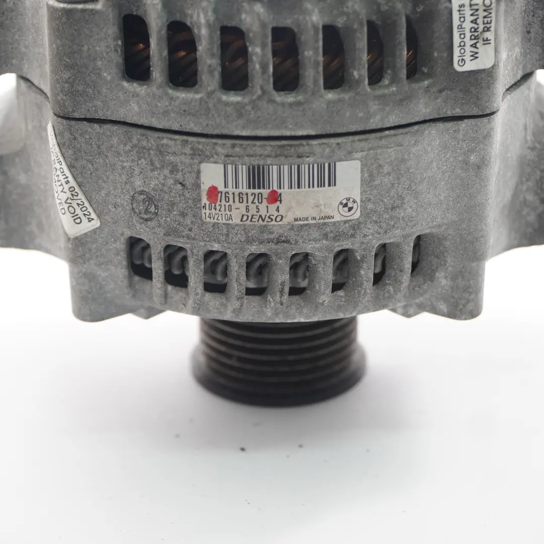  Alternator BMW F20 F21 F30 F31 F36 Petrol N55 Generator 210A - SKU 7616120 - Part number 7616120