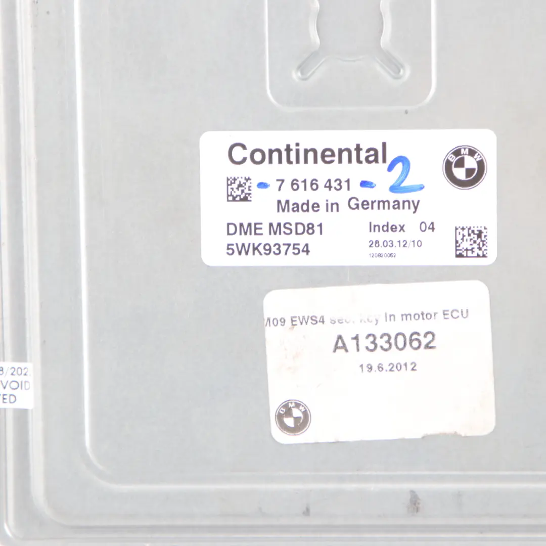 N53 272HP ECU Bausatz DME CAS3 Automatik für BMW E60 E90 E91 LCI 330i 530i mit Teilenummer 7616431 BMW E60 E90 E91 LCI 330i 530i N53 272HP ECU Bausatz DME CAS3 Automatik - SKU 7616431-2 - Teilenummer 7616431