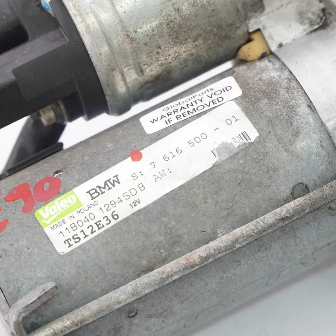 N52 N52N Rozrusznik Valeo do BMW E90 E91 E92 o numerze 7616500 BMW E90 E91 E92 N52 N52N Rozrusznik Valeo - SKU 7616500 - Numer Części 7616500