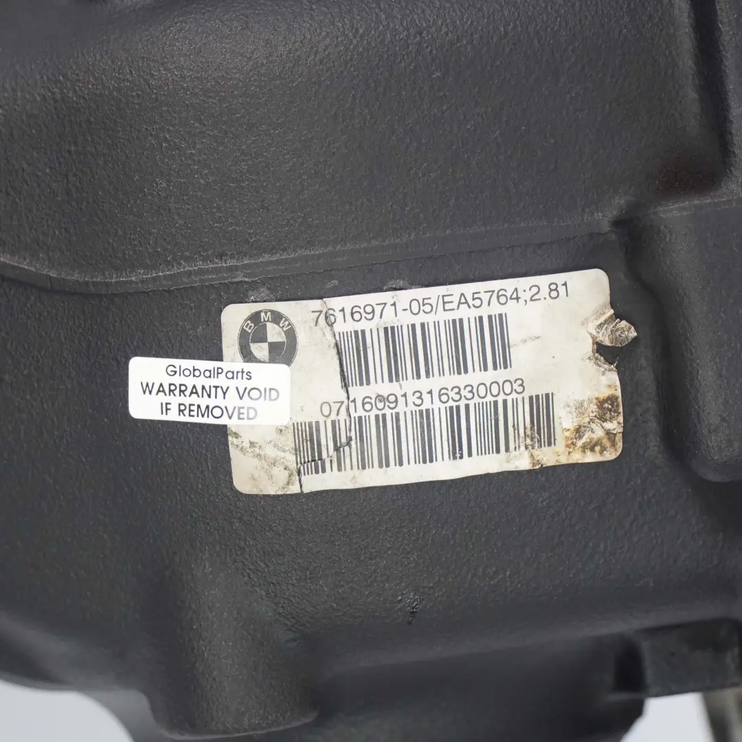 BMW F20 F21 F30 Differenziale posteriore rapporto 2,81 7616971 GARANZIA - SKU 7616972 - Numero di parte 7616972