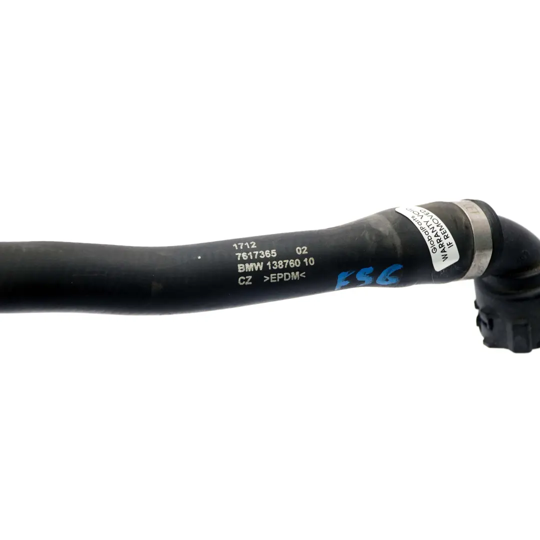 Cooling Radiator Coolant Water Hose Pipe Line to Mini F56 F57 F60 Engine with Part number 7617365 Mini F56 F57 F60 Engine Cooling Radiator Coolant Water Hose Pipe Line - SKU 7617365 - Part number 7617365