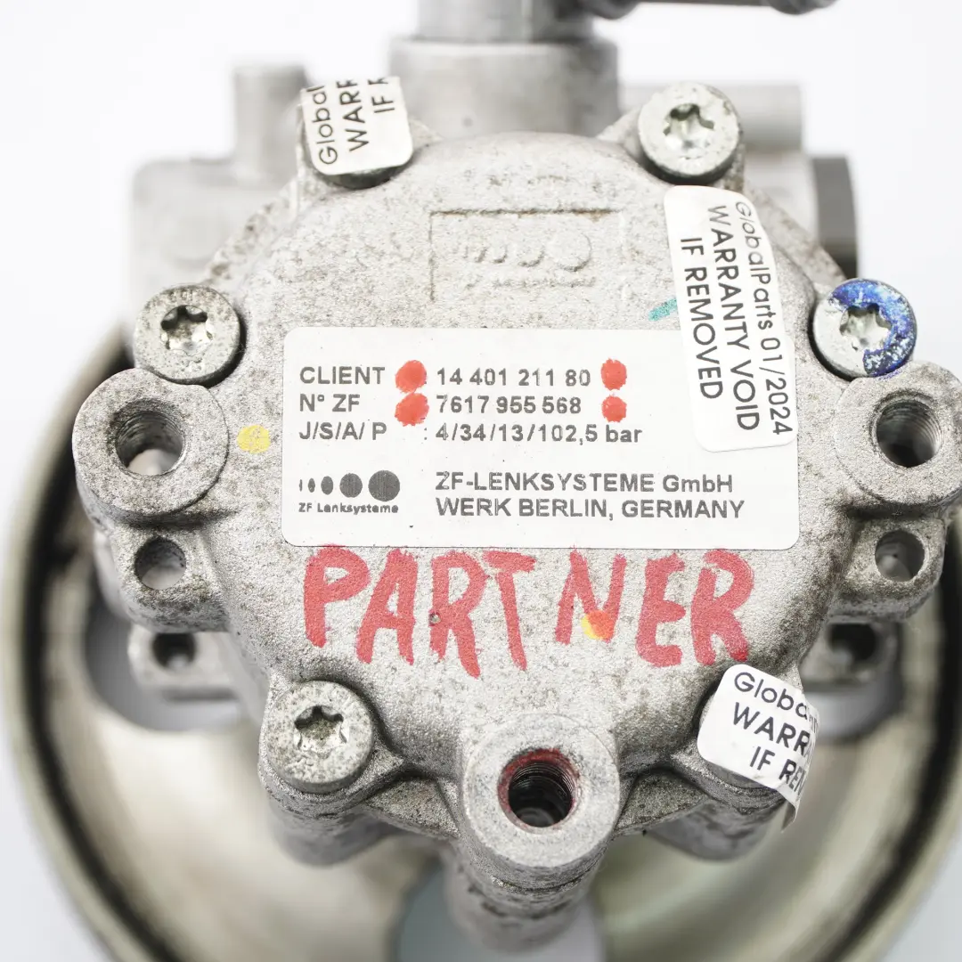 Steering Pump Hydraulic Unit to Peugeot Partner Fiat Scudo 1.6 HDI Power with Part number 7617955568 Peugeot Partner Fiat Scudo 1.6 HDI Power Steering Pump Hydraulic Unit - SKU 7617955568 - Part number 7617955568