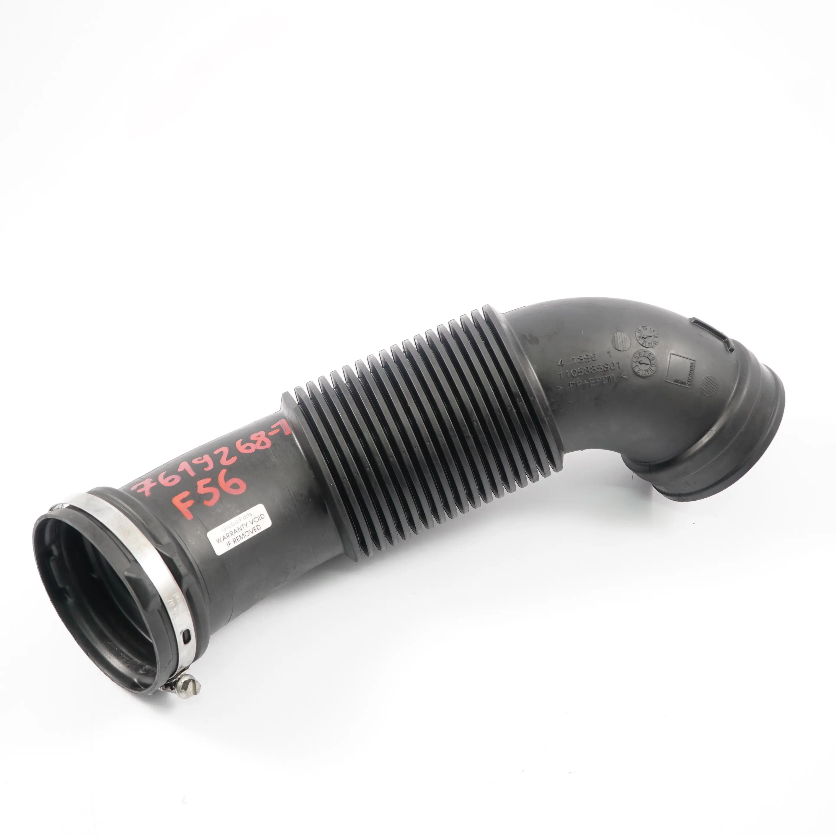 MINI F54 F55 F56 F57 F60 Filtered Air Intake Duct Hose Pipe 7619268