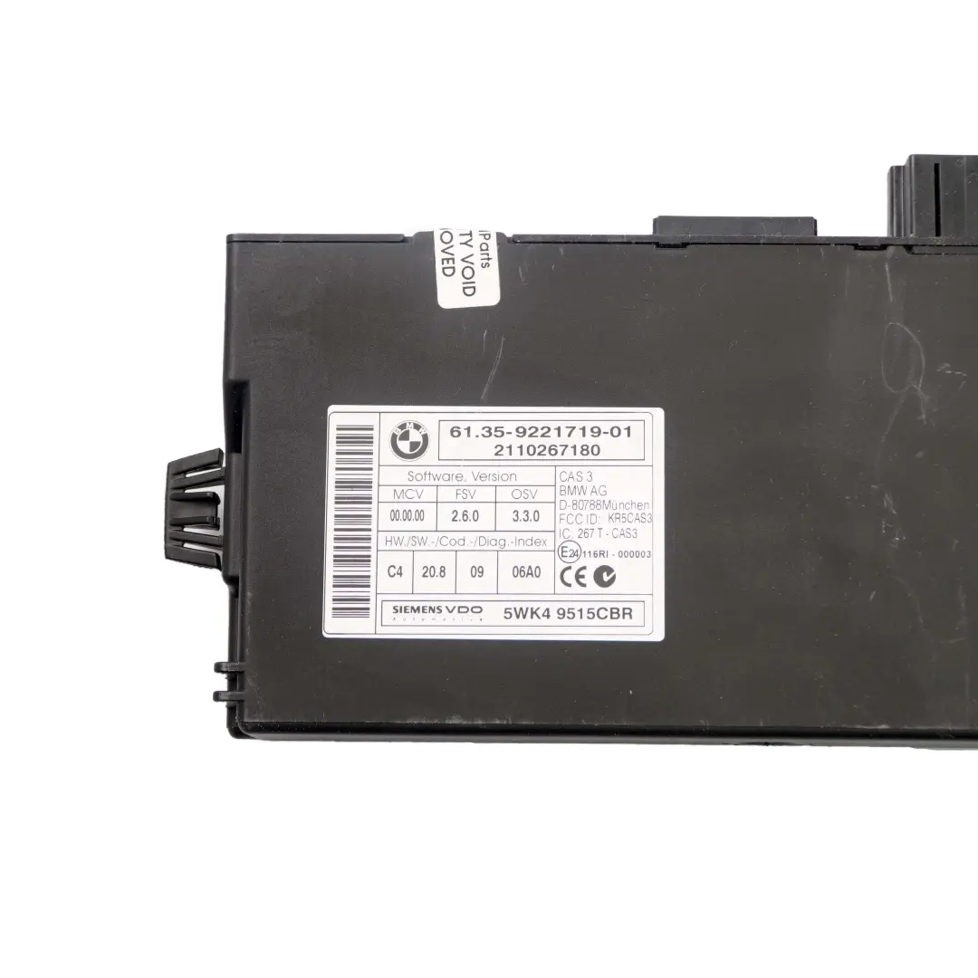 184HP Kit ECU DME CAS3 Manuel Clés pour Mini Cooper S R55 R56 LCI N18 1.6 à propos du numéro de pièce 7619333 Mini Cooper S R55 R56 LCI N18 1.6 184HP Kit ECU DME CAS3 Manuel Clés - SKU 7619333-2 - Numéro de pièce 7619333