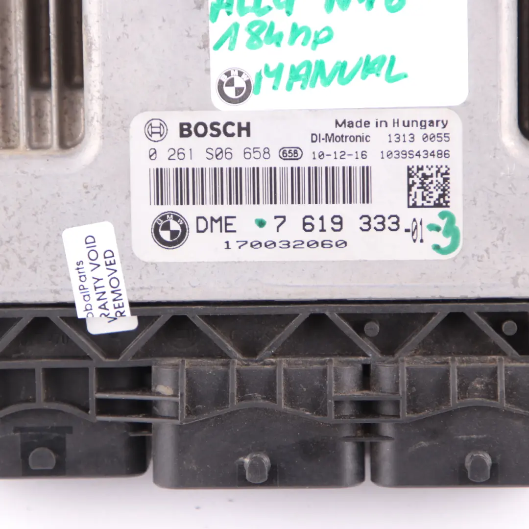 Mini Cooper S R60 N18 ALL4 1.6 184HP ECU Kit DME + CAS3 + Key Manual - SKU 7619333-3 - Part number 7619333