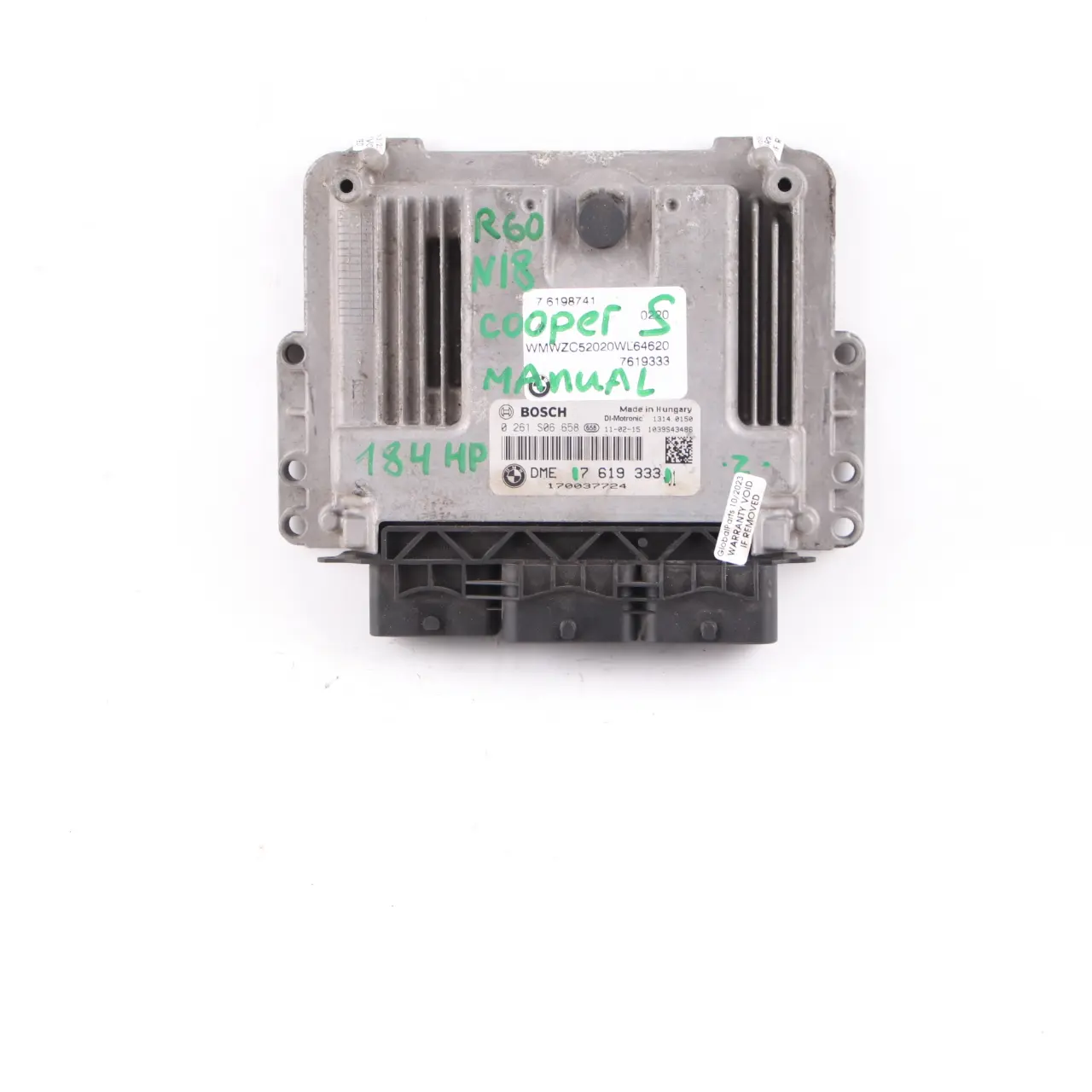 Mini Cooper S R55 R56 LCI R60 N18 1.6 184PK Motor Module 7619333 Handgeschakeld