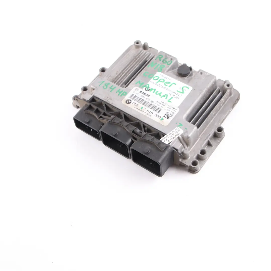 184HP Kit ECU DME + CAS3 + Llave Manual para Mini Cooper R55 R56 LCI N18 1.6 con número de pieza 7619333 Mini Cooper R55 R56 LCI N18 1.6 184HP Kit ECU DME + CAS3 + Llave Manual - SKU 7619333 - Número de pieza 7619333