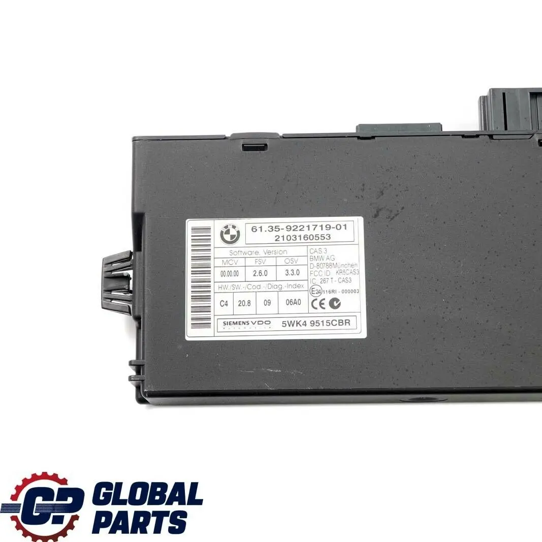 Control Unit ECU DME CAS3 + Key Manual to Mini One R56 LCI R60 N16 Engine with Part number 7619335 Mini One R56 LCI R60 N16 Engine Control Unit ECU DME CAS3 + Key Manual - SKU 7619335-1 - Part number 7619335
