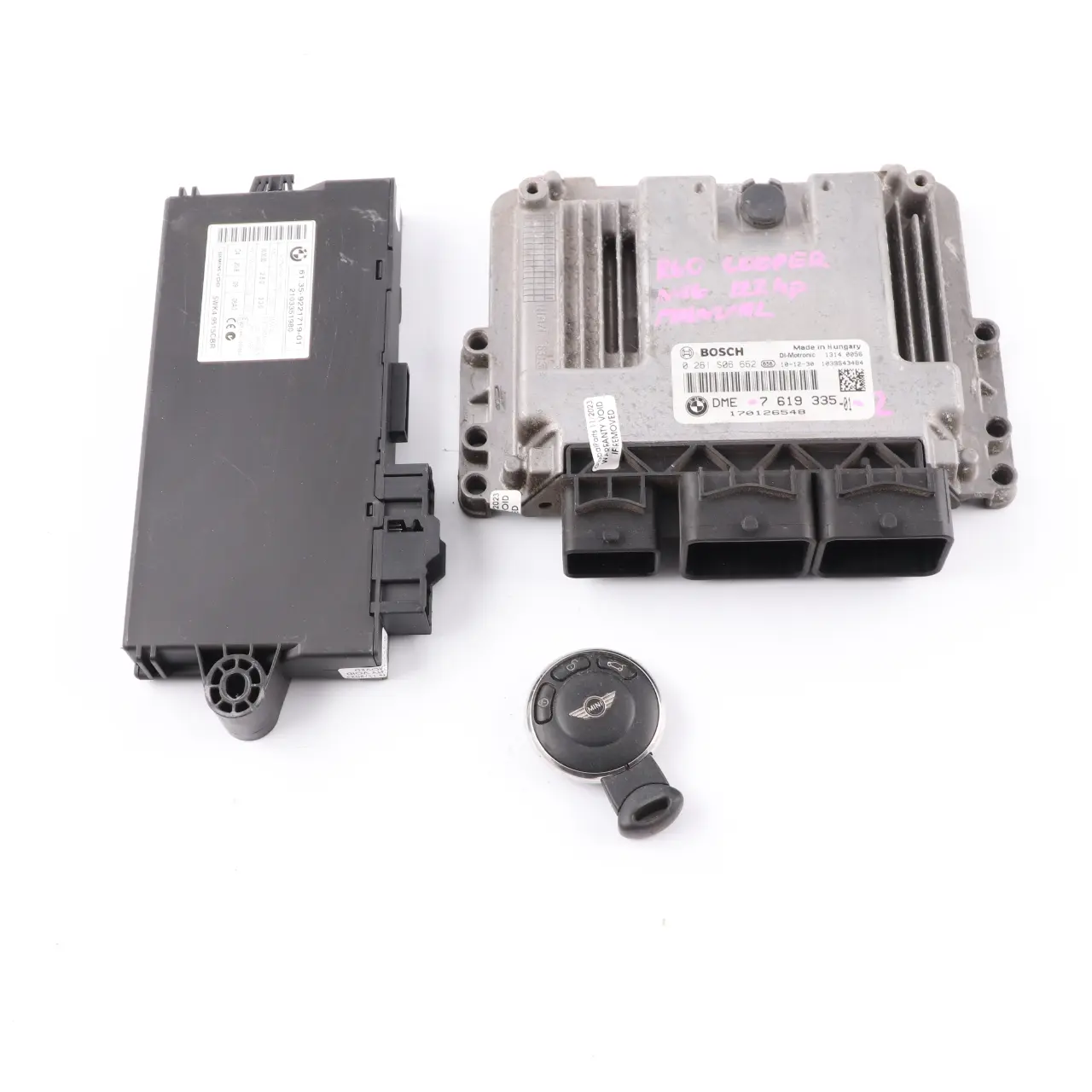Mini Cooper R56 LCI R60 N16 Engine Control Unit ECU DME 7619335 CAS3 Key Manual