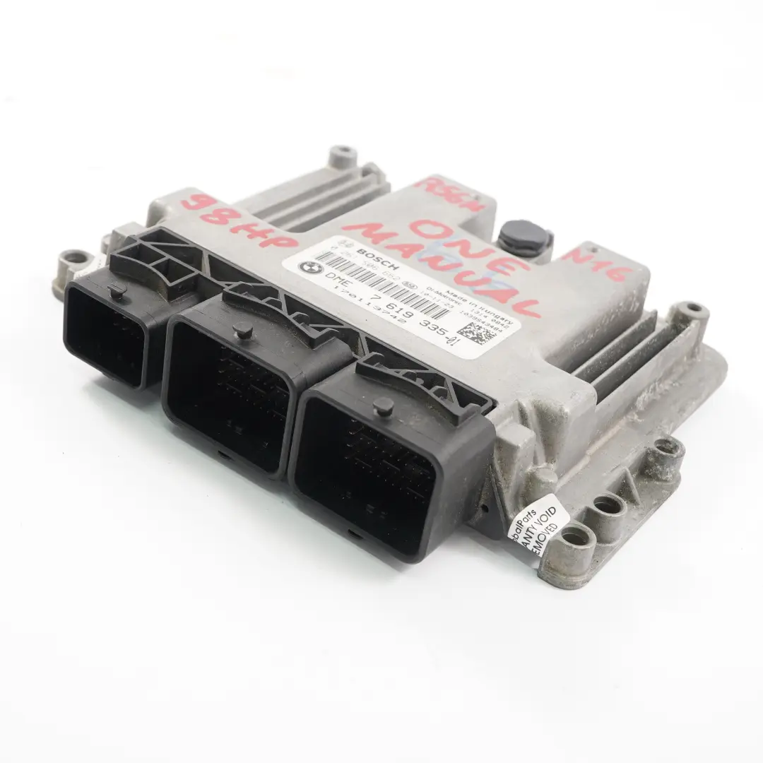98HP Engine Control Unit ECU DME Manual Mini One R56 LCI R60 N16 - SKU 7619335 - Part number 7619335