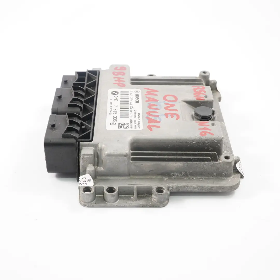 98HP Engine Control Unit ECU DME Manual Mini One R56 LCI R60 N16 - SKU 7619335 - Part number 7619335