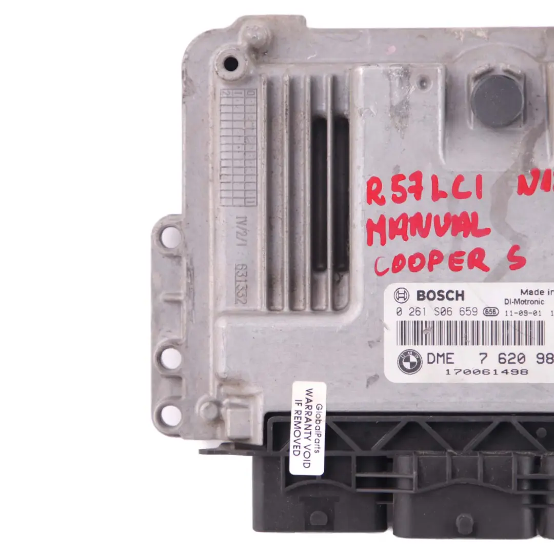 184HP ECU Kit Unit DME CAS3 + Key Manual to Mini Cooper S R60 ALL4 N18 1.6 with Part number 7620985 Mini Cooper S R60 ALL4 N18 1.6 184HP ECU Kit Unit DME CAS3 + Key Manual - SKU 7620985-1 - Part number 7620985