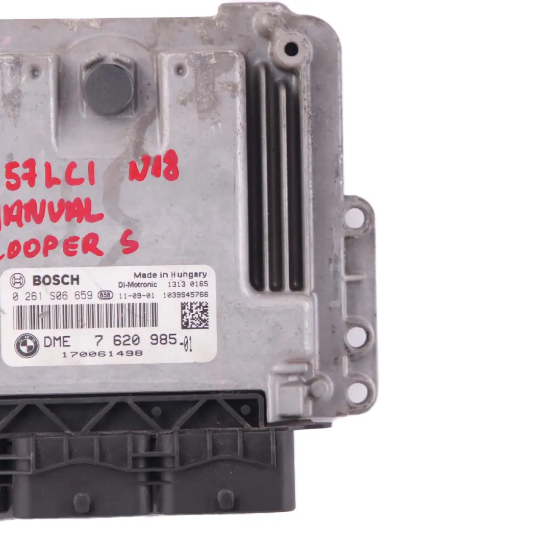184PS Motorsteuerung Steuergerät DME Handbuch für Mini S R60 ALL4 N18 1.6 mit Teilenummer 7620985 Mini S R60 ALL4 N18 1.6 184PS Motorsteuerung Steuergerät DME Handbuch - SKU 7620985-2 - Teilenummer 7620985
