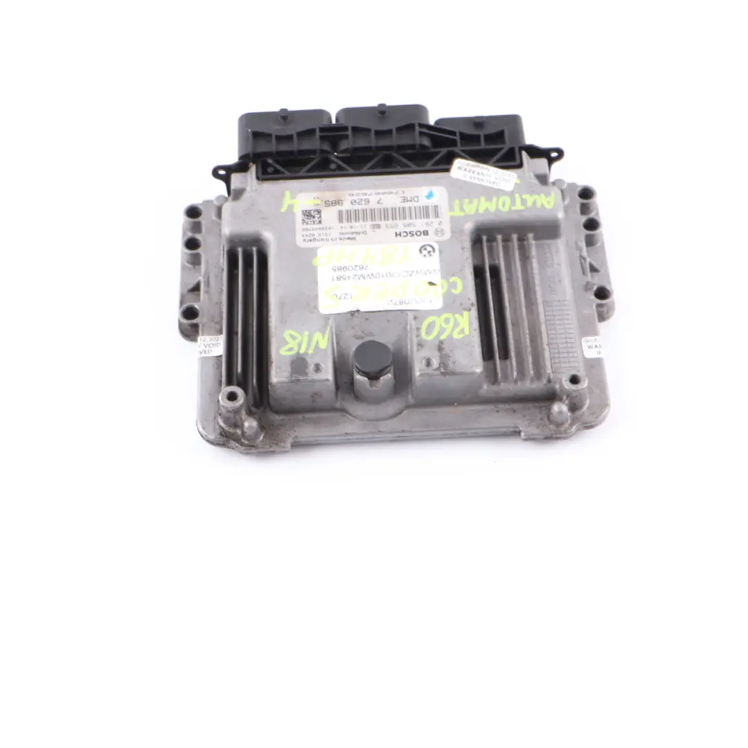 Mini Cooper S R56 LCI R60 N18 1.6 184HP Engine Unit ECU DME Automatic - SKU 7620985-4 - Part number 7620985