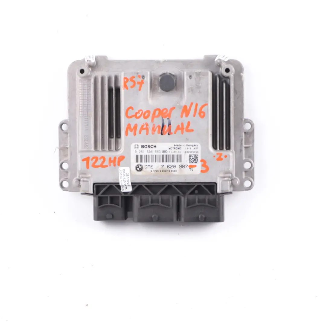 122HP Sterownik ECU DME do Mini Cooper R55 R56 LCI R60 Benzyna N16 o numerze 7620987 Mini Cooper R55 R56 LCI R60 Benzyna N16 122HP Sterownik ECU DME - SKU 7620987-3 - Numer Części 7620987