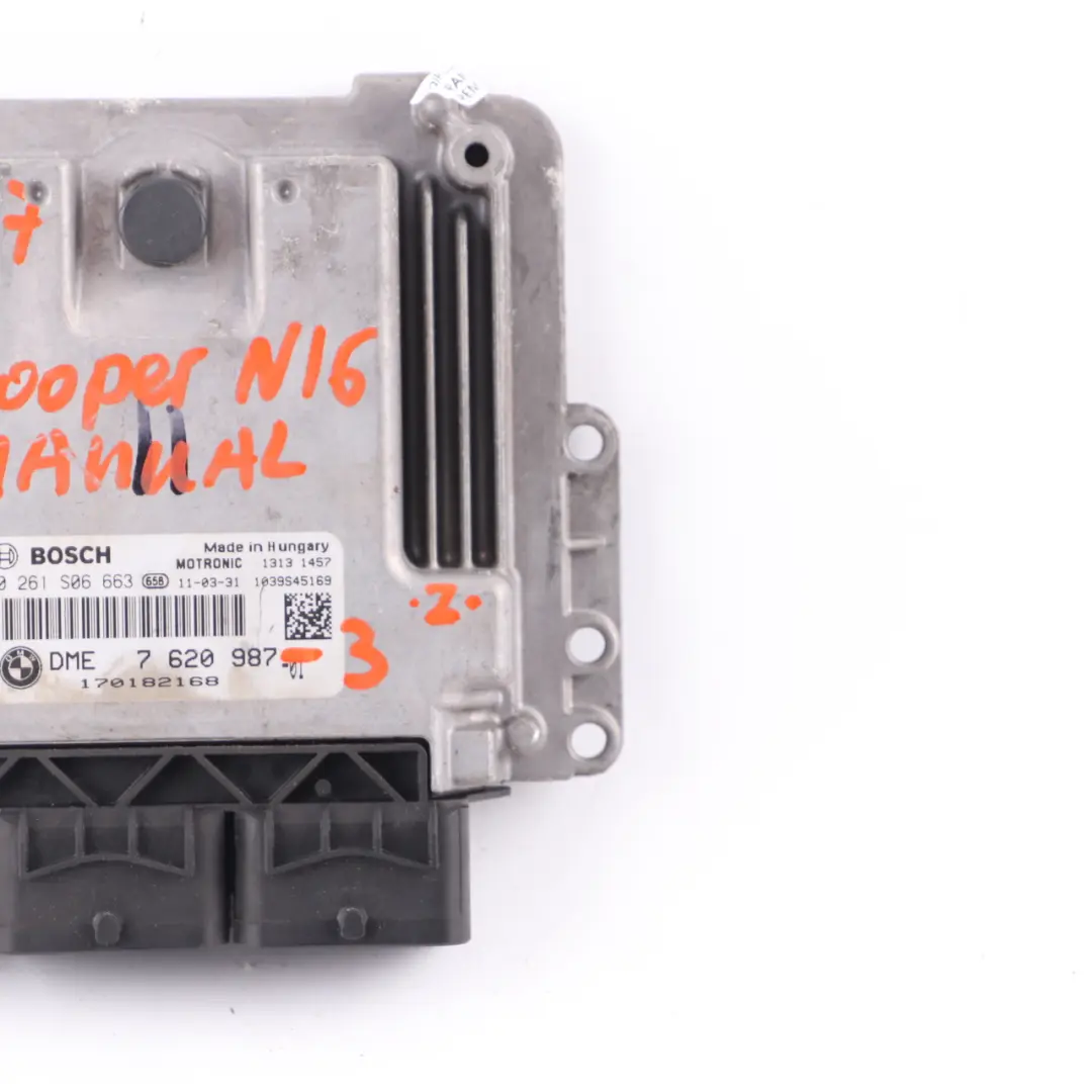  ECU Unit Mini Cooper R55 R56 LCI R60 Petrol N16 122HP Engine DME - SKU 7620987-3 - Part number 7620987