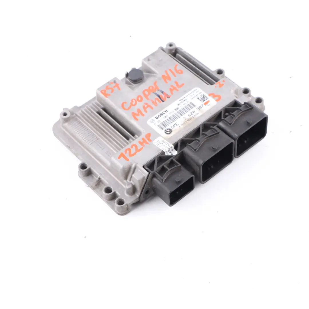  ECU Unit Mini Cooper R55 R56 LCI R60 Petrol N16 122HP Engine DME - SKU 7620987-3 - Part number 7620987