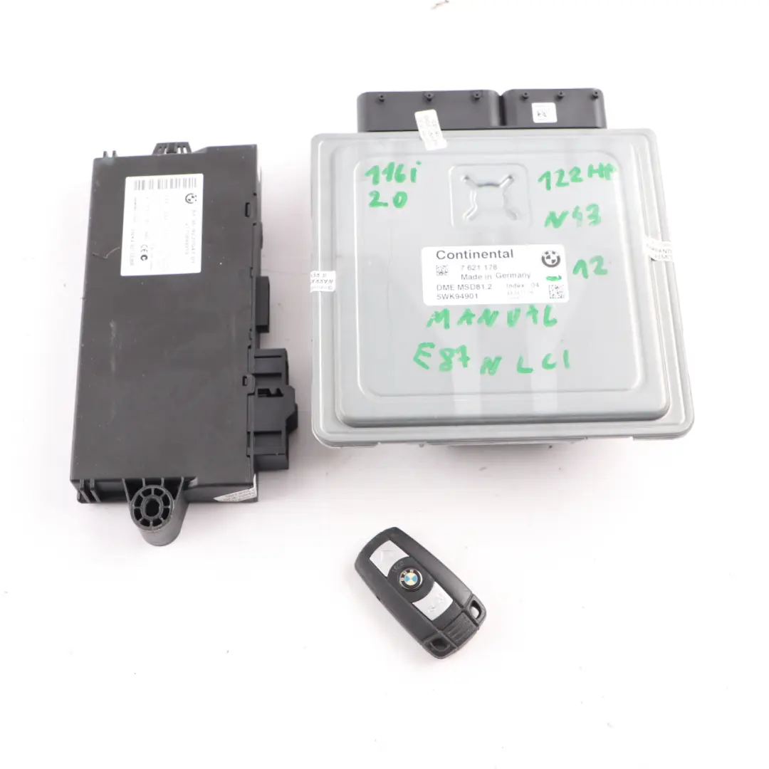 N43 116I 316I 2.0 Unità Di Controllo Motore ECU DME per BMW E81 E87 LCI E90 con numero di parte 7621178 BMW E81 E87 LCI E90 N43 116I 316I 2.0 Unità Di Controllo Motore ECU DME - SKU 7621178-12 - Numero di parte 7621178