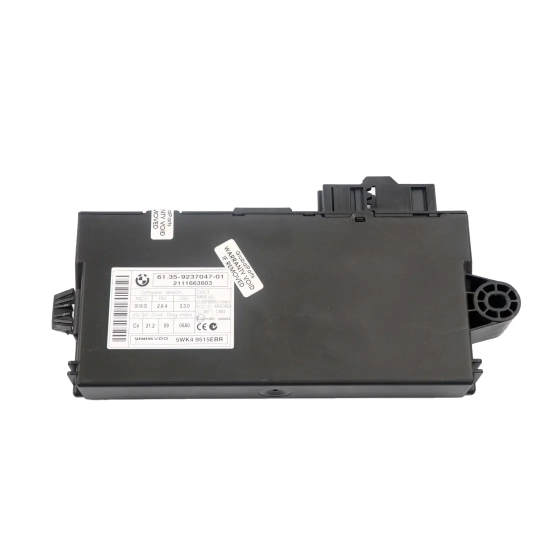 BMW E87 LCI E90 N43 118i 318i 143PS ECU Centralina Dme CAS3 Chiave - SKU 7621178-1 - Numero di parte 7621178