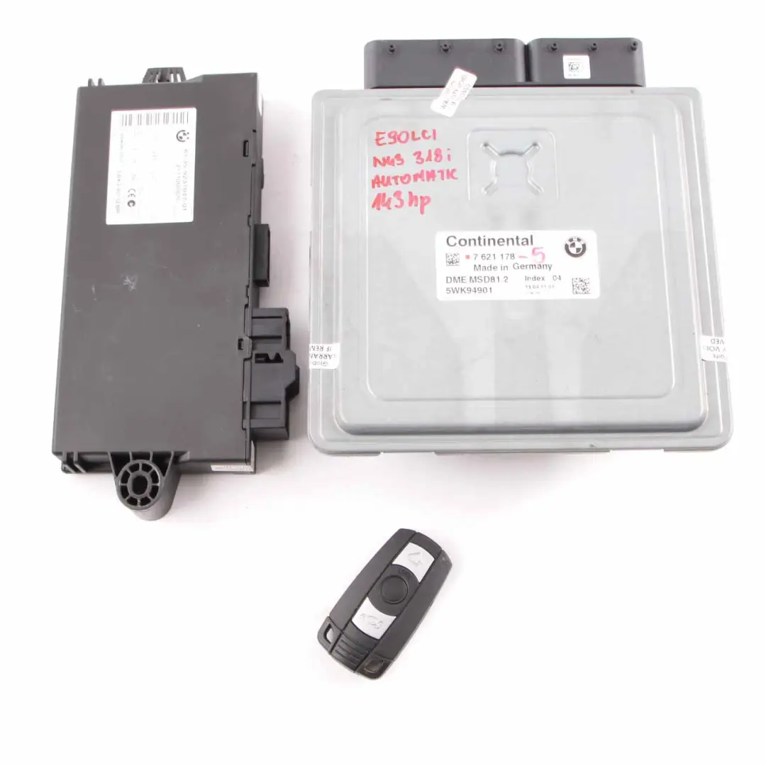 BMW E81 E87 LCI E90 N43 118I 318I Control Motor ECU DME Kit Automático - SKU 7621178-5 - Número de pieza 7621178