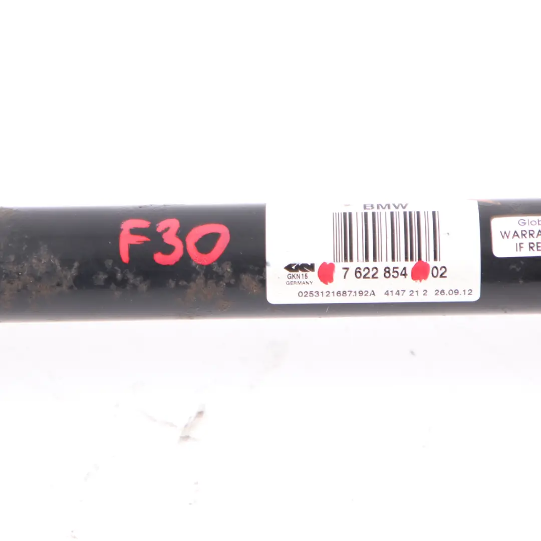 Shaft BMW F20 F21 F22 Output Shaft Rear Right O/S 125i 220d 228i Drive - SKU 7622854 - Part number 7622854