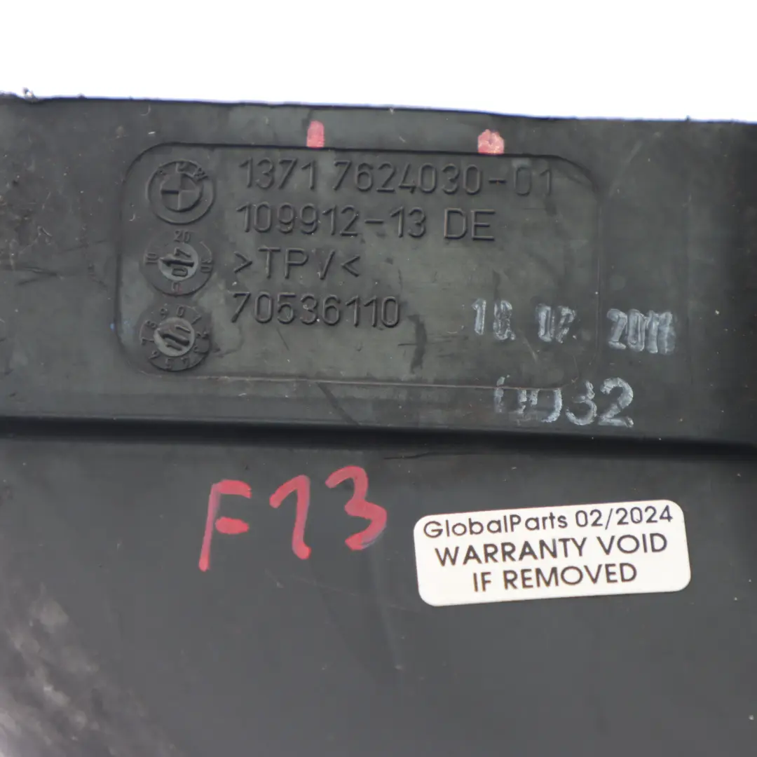 BMW F10 F12 N63 Conducto de Admisión Tubo Canal Cilindro 1-4 Gasolina - SKU 7624030 - Número de pieza 7624030