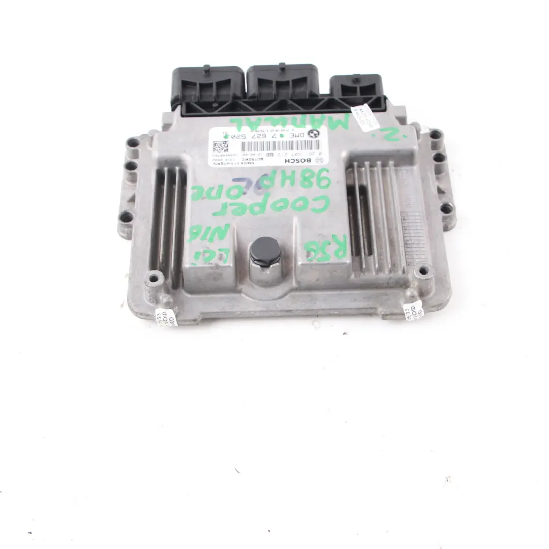 98HP Engine ECU DME Manual to Mini R55 R56 LCI R60 One N16 1.6 with Part number 7627520 Mini R55 R56 LCI R60 One N16 1.6 98HP Engine ECU DME Manual - SKU 7627520 - Part number 7627520