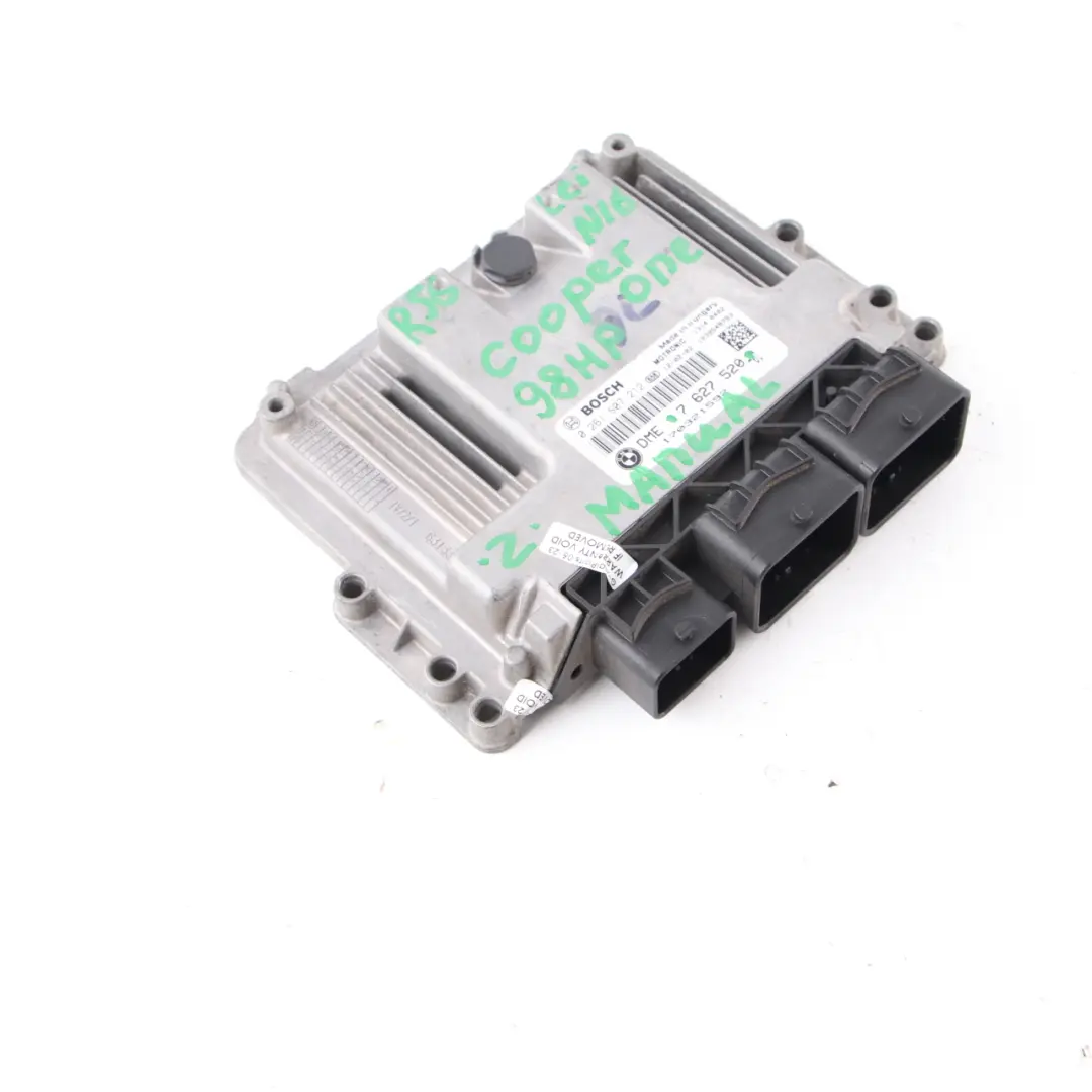98HP Centralina Motore DME Manuale per Mini R55 R56 LCI R60 One N16 1.6 con numero di parte 7627520 Mini R55 R56 LCI R60 One N16 1.6 98HP Centralina Motore DME Manuale - SKU 7627520 - Numero di parte 7627520