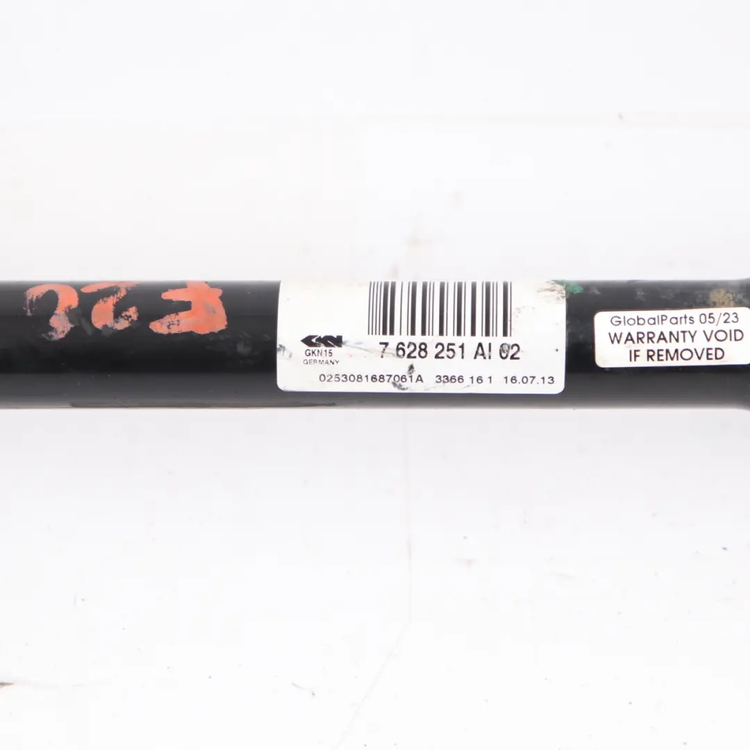 Albero trasmissione BMW F20 F30 F31 N13 posteriore sinistro D=25MM per con numero di parte 7628251 Albero trasmissione BMW F20 F30 F31 N13 posteriore sinistro D=25MM - SKU 7628251 - Numero di parte 7628251