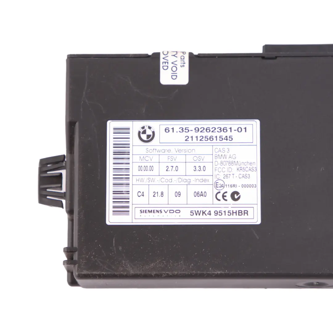 BMW Z4 E89 20i N20 184HP ECU Engine Unit Kit DME CAS3 + Key Automatic - SKU 7629006-1 - Part number 7629006