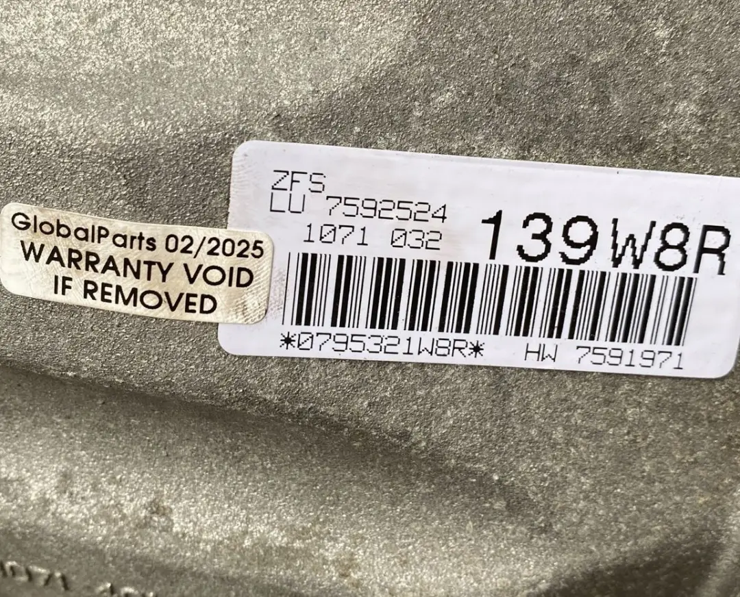 N43 Cambio Automatico GA6HP19Z GARANZIA per BMW E81 E87 E90 E91 LCI 116i 118i 318i con numero di parte 7576181 BMW E81 E87 E90 E91 LCI 116i 118i 318i N43 Cambio Automatico GA6HP19Z GARANZIA - SKU 7630955 - Numero di parte 7576181