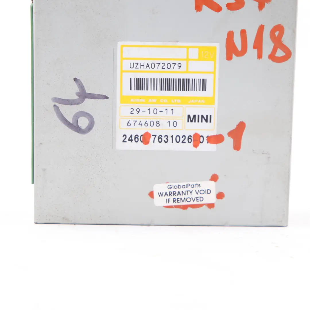 Gearbox Control Unit EGS to Mini Cooper S R55 R56 R57 LCI R60 N18 Automatic with Part number 7631026 Mini Cooper S R55 R56 R57 LCI R60 N18 Automatic Gearbox Control Unit EGS - SKU 7631026-1 - Part number 7631026