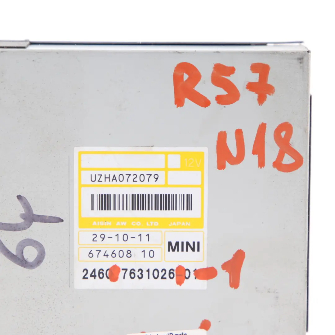 Gearbox Control Unit EGS to Mini Cooper S R55 R56 R57 LCI R60 N18 Automatic with Part number 7631026 Mini Cooper S R55 R56 R57 LCI R60 N18 Automatic Gearbox Control Unit EGS - SKU 7631026-1 - Part number 7631026