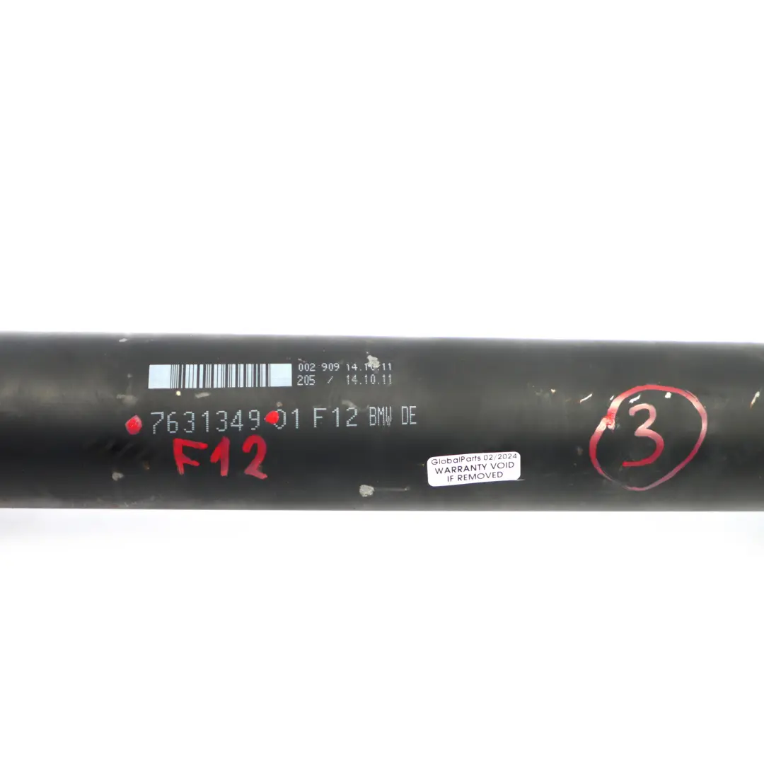 Arbre transmission BMW F12 F13 Arbre d'entraînement boîte automatique pour à propos du numéro de pièce 7631349 Arbre transmission BMW F12 F13 Arbre d'entraînement boîte automatique - SKU 7631349 - Numéro de pièce 7631349