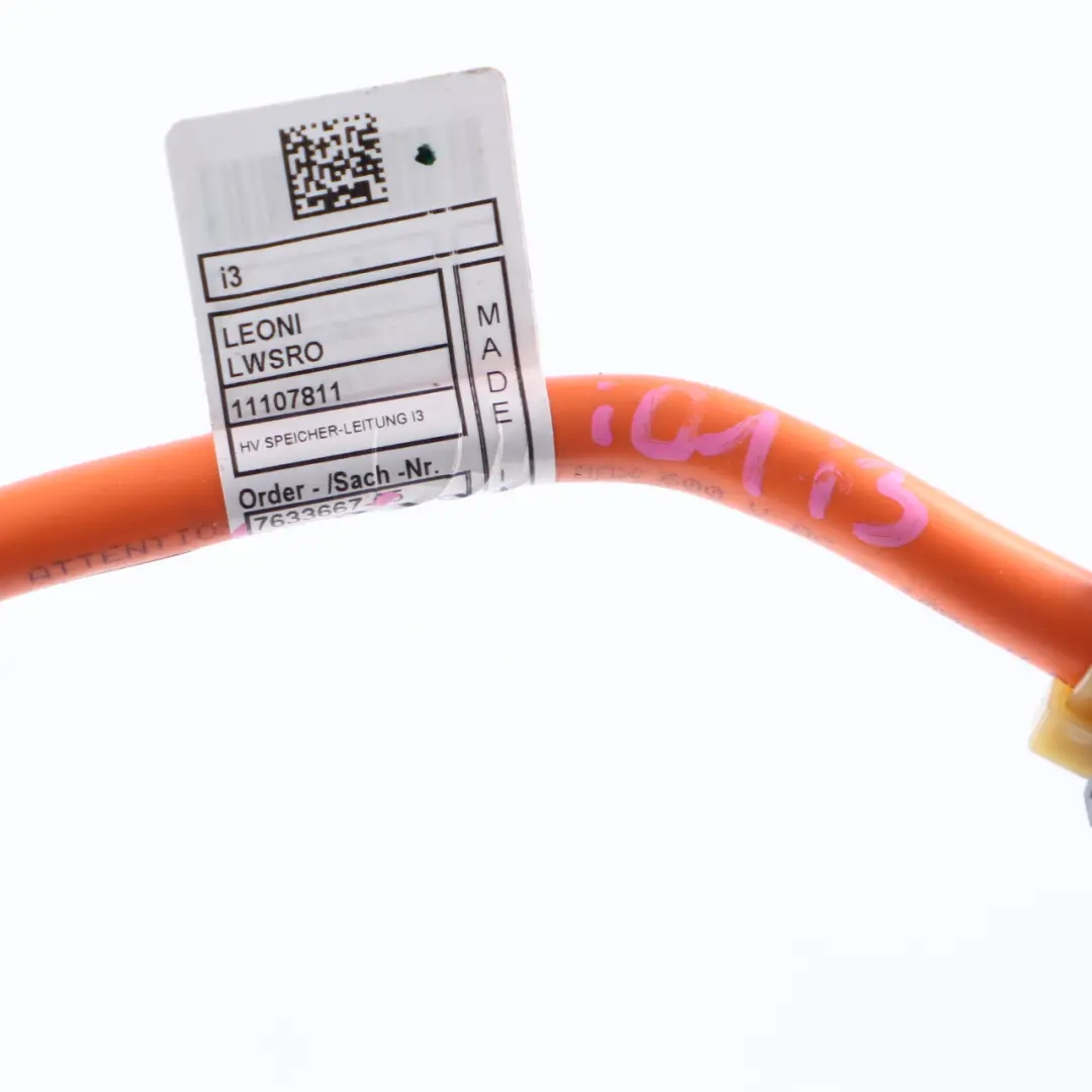 BMW i3 i01 Battery Unit Line Harness Loom Cable - SKU 7633667 - Part number 7633667