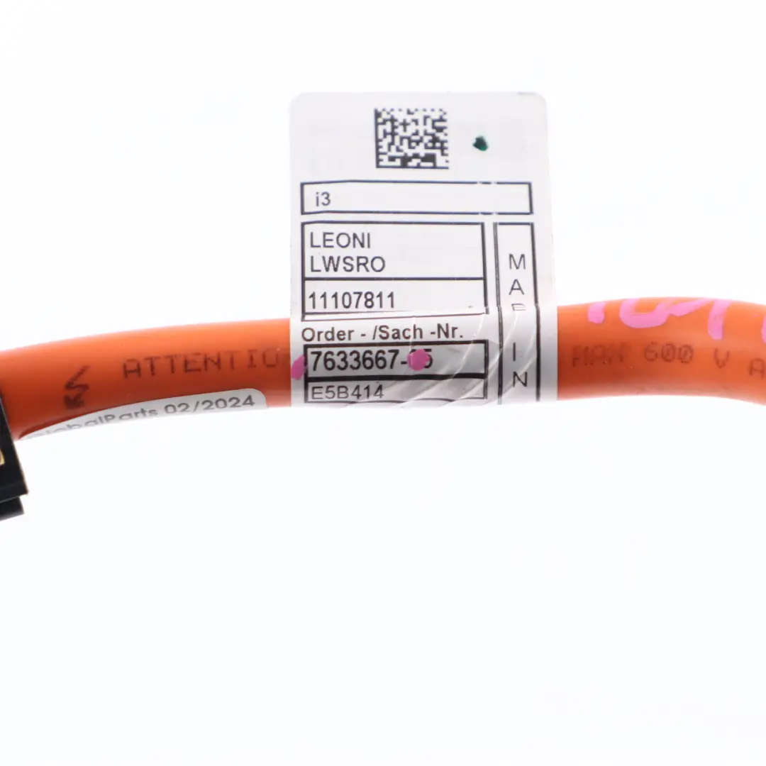 BMW i3 i01 Battery Unit Line Harness Loom Cable - SKU 7633667 - Part number 7633667
