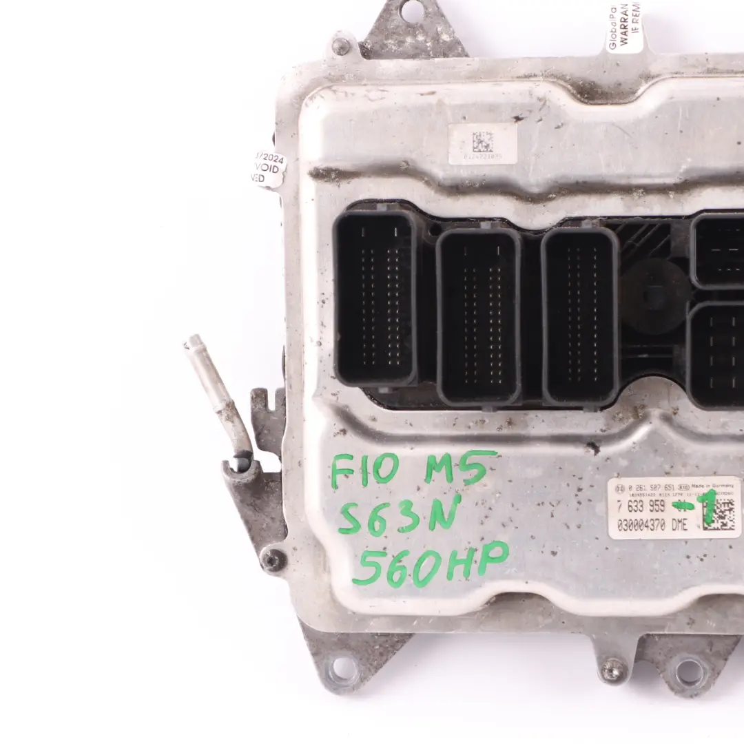 S63N 560HP Engine ECU Unit Module DME Twin-Clutch to BMW F10 M5 F12 F13 M6 with Part number 7633959 BMW F10 M5 F12 F13 M6 S63N 560HP Engine ECU Unit Module DME Twin-Clutch - SKU 7633959-1 - Part number 7633959
