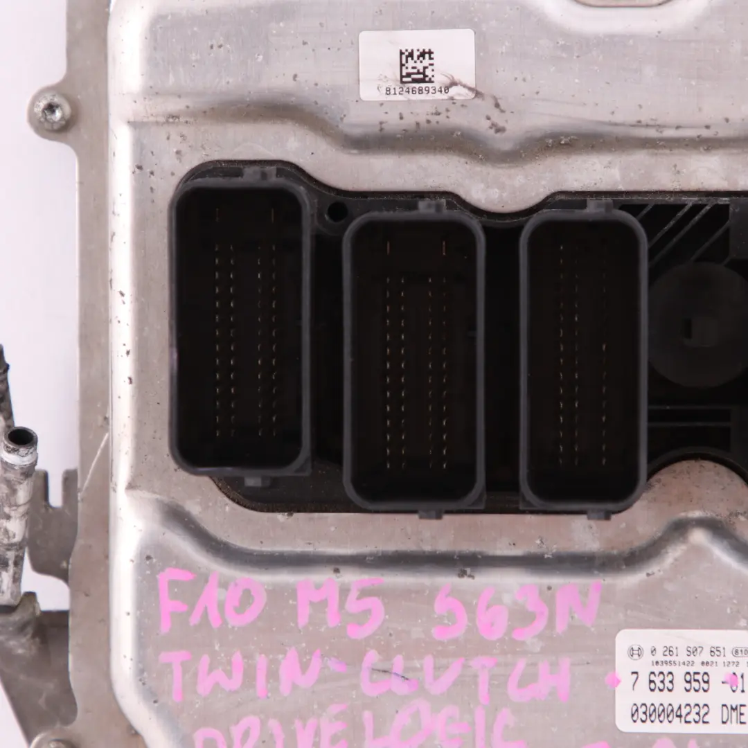 S63N 560HP ECU Módulo control DDE Doble embrague para BMW F10 F12 F13 M5 M6 con número de pieza 7633959 BMW F10 F12 F13 M5 M6 S63N 560HP ECU Módulo control DDE Doble embrague - SKU 7633959 - Número de pieza 7633959