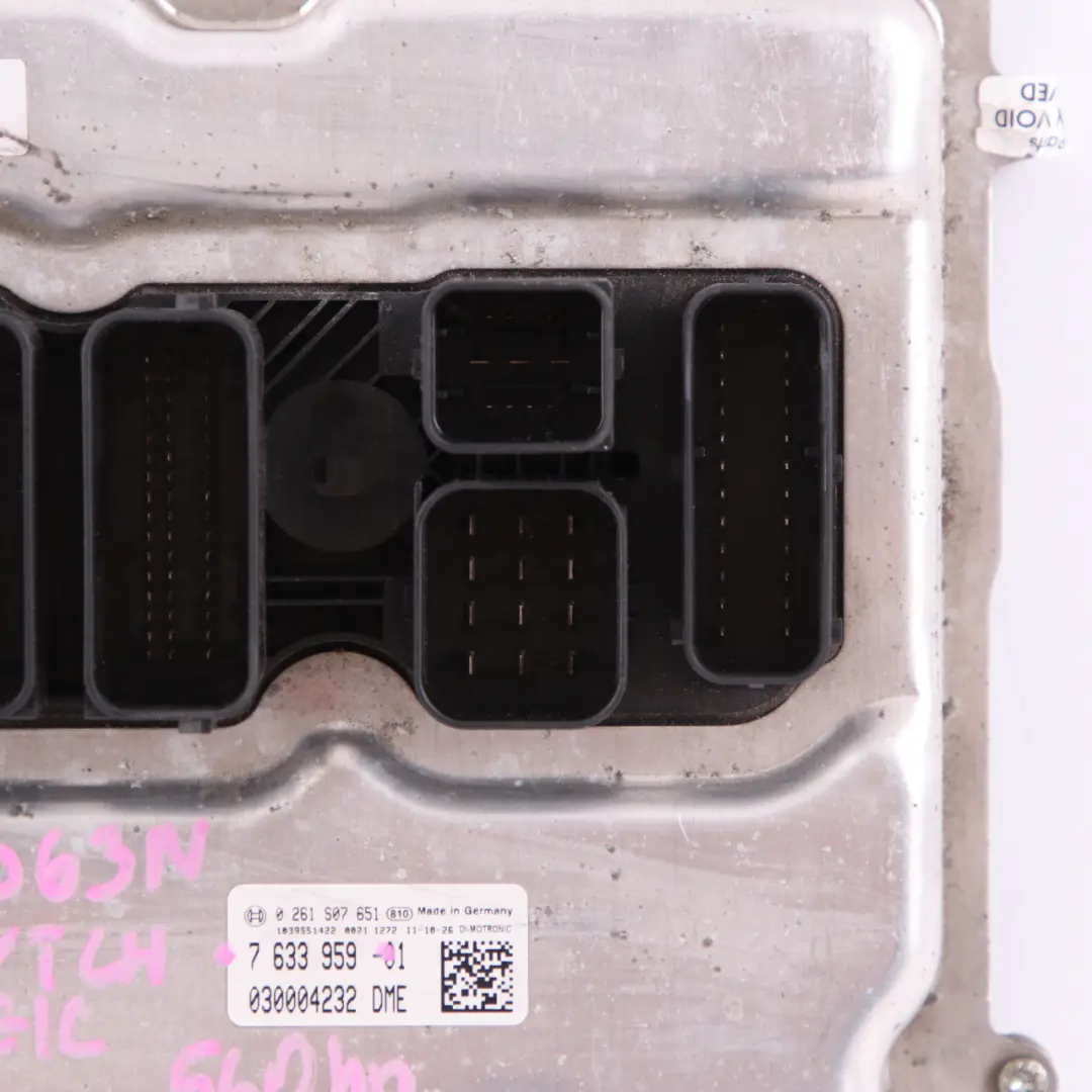 BMW F10 F12 F13 M5 M6 S63N 560HP ECU Módulo control DDE Doble embrague - SKU 7633959 - Número de pieza 7633959