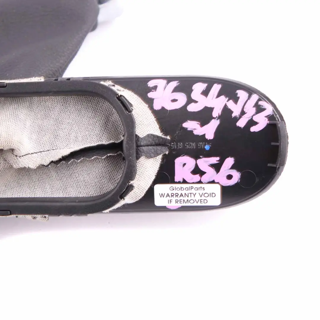 Mini R56 LCI Gear Shift Knob Gaiter Handbrake Lever Cover Leather London 2012 - SKU 7634743-1 - Part number 7634743